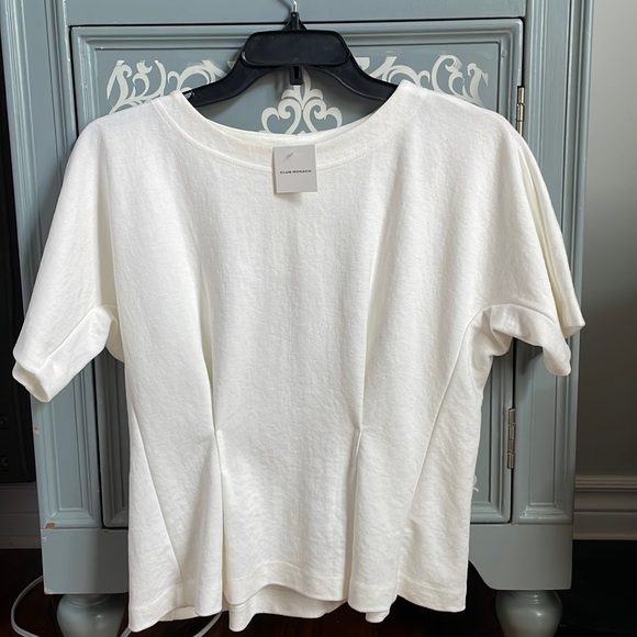 Club Monaco pleated dolman white top size XS - Picture 1 of 3